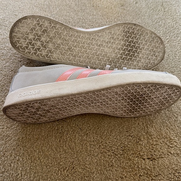 Adidas Womens VL Court F35127 Gray Casual Shoes Sneakers Size 10 - Picture 6 of 7